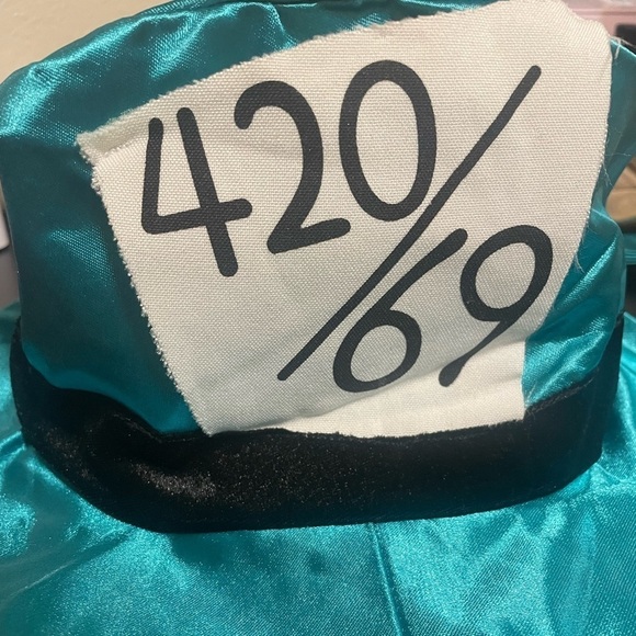 Leg Avenue Women's Tea Party Hostess accessories hat cape costume satin - Picture 5 of 7